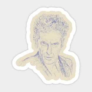 12TH DOCTOR IN BLUE Sticker